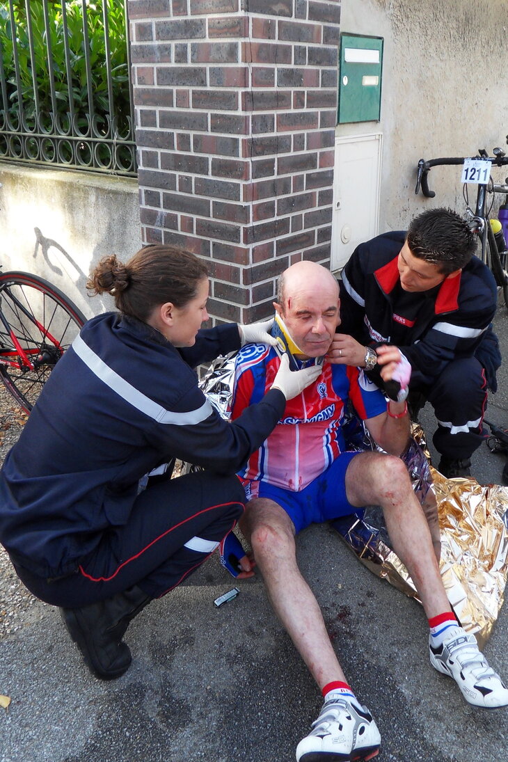 Chute sur le Levallois-Honfleur 2010